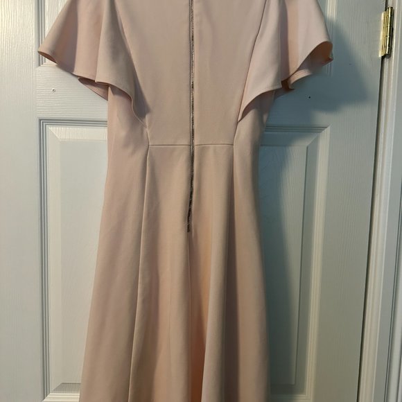 BLUSH CREPE DRESS - Picture 2 of 4